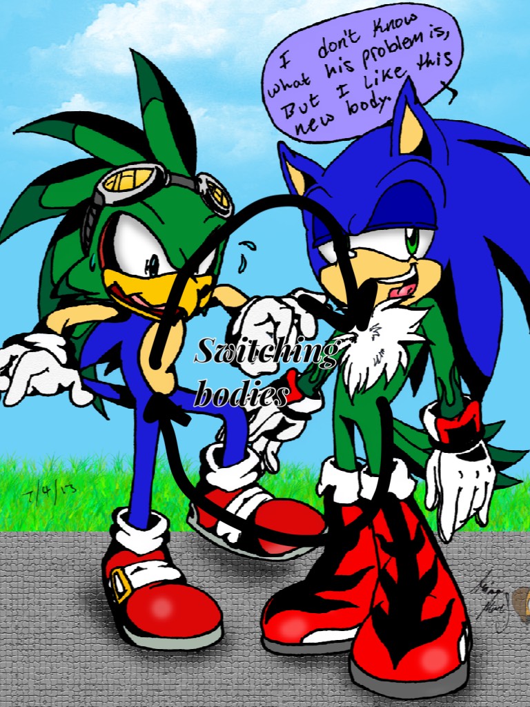 Switching bodies jet and sonic
