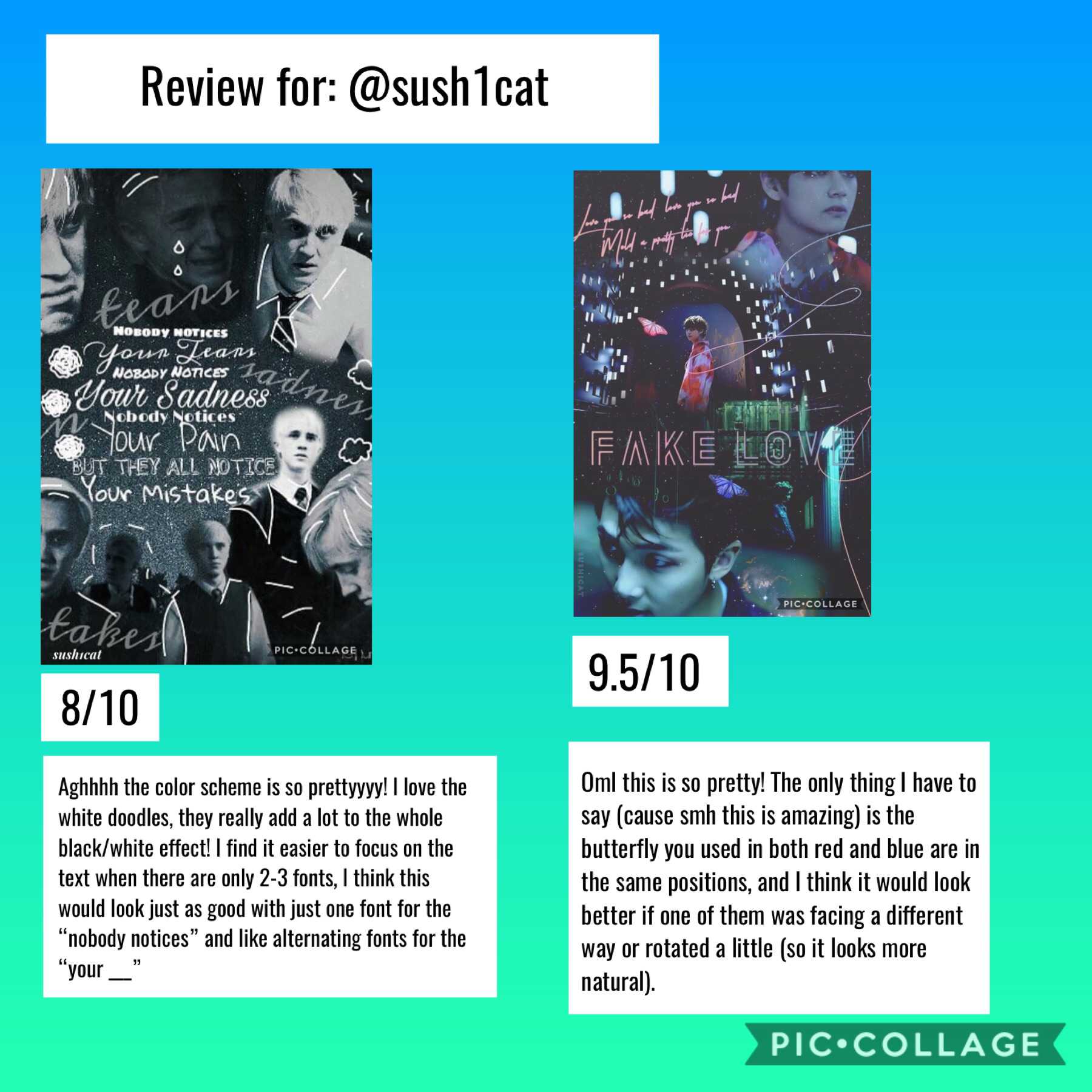 Account review for @sush1cat 💕