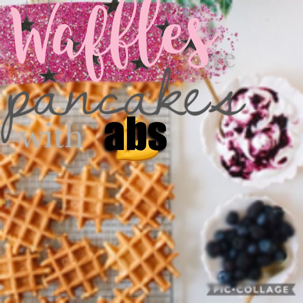 💪tap💪
Rate 1-10! 😂😂😂😂😂 This is so weird! Saw the picture and this is the best quote i could find. 
QOTD: Pancakes 🥞 or waffles?
AOTD: Waffles (because they got abs) jk 😂