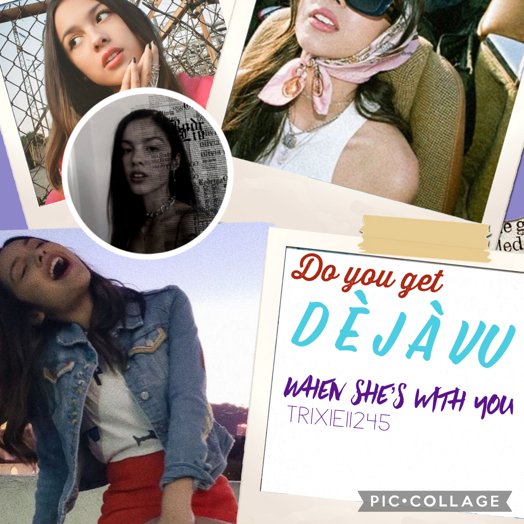 🎤tap🎤 
 Yeahhhh Olivia rodrigo (did I spell that right?) HAS A NEW SONG AND I LOVE IT!!❤️ go listen to it it’s called deja vu