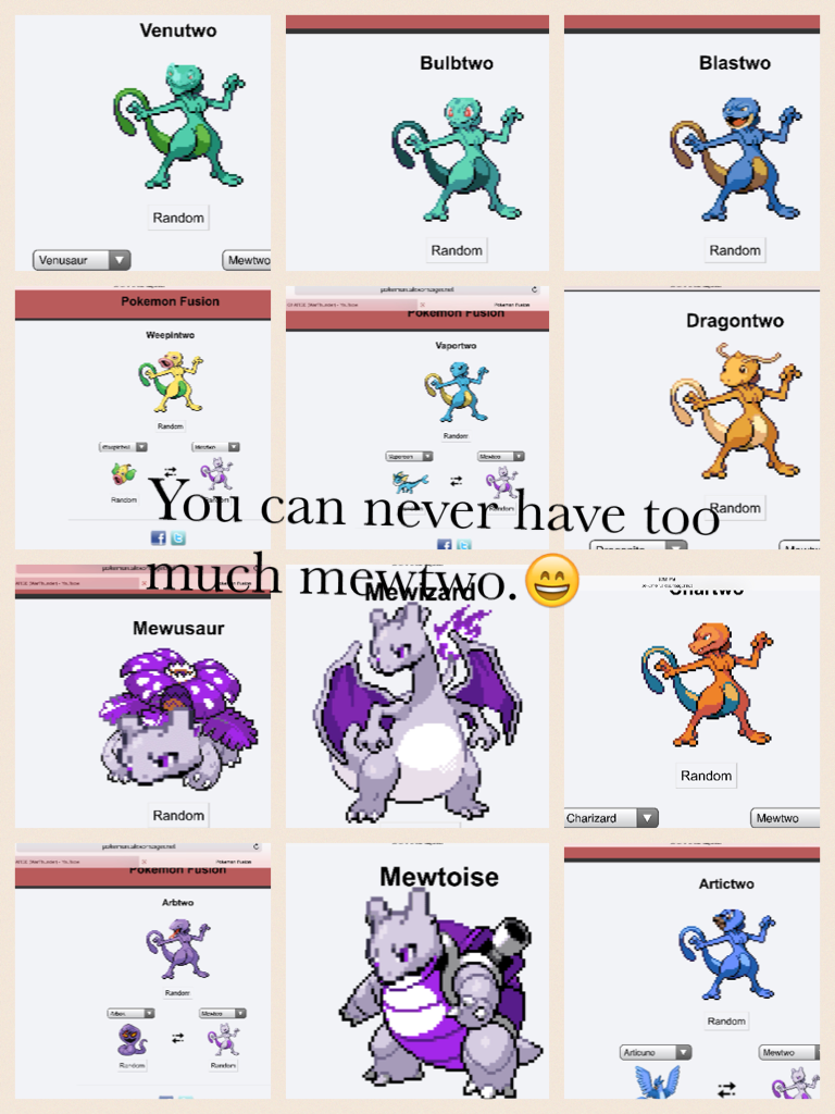You can never have too much mewtwo.😄