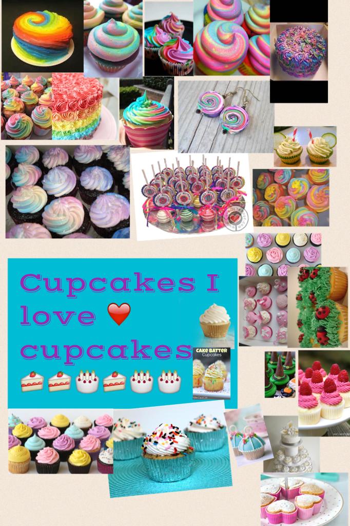 Cupcakes I love ❤️ cupcakes 🍰🍰🎂🍰🎂🎂