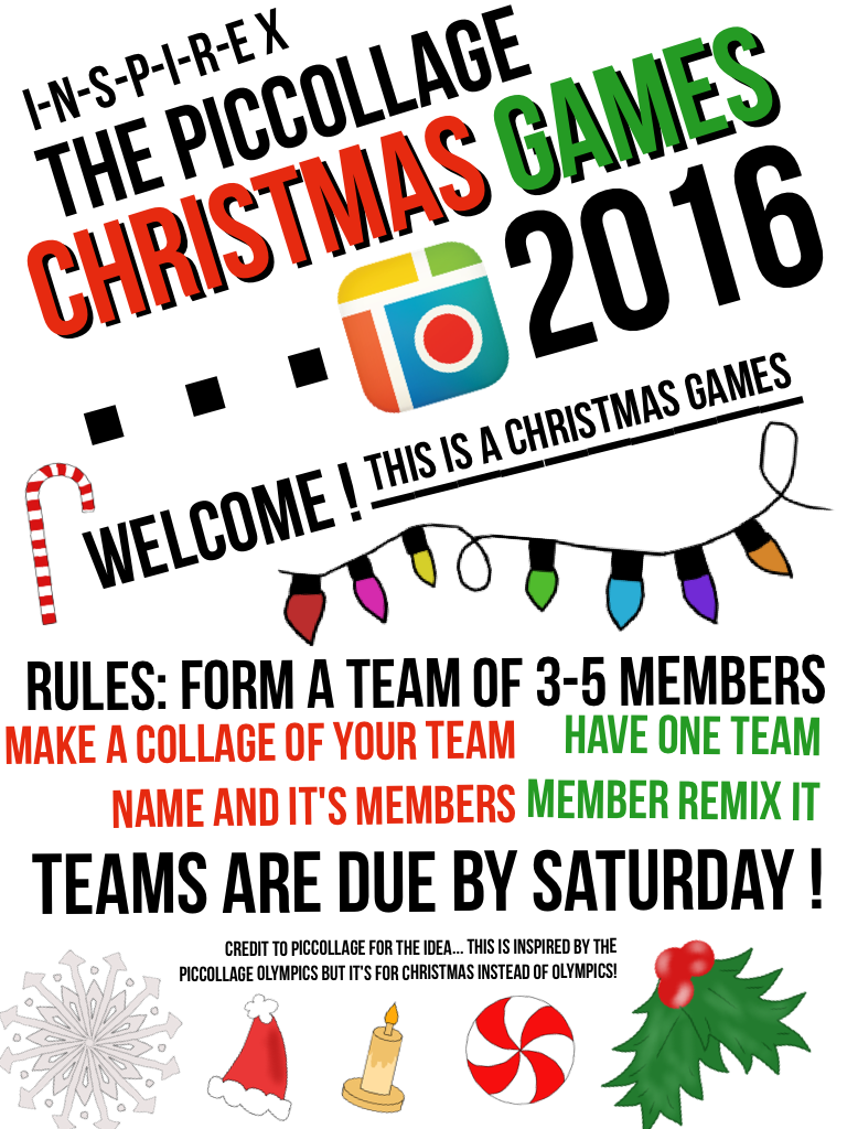 🎄 The PicCollage Christmas Games 2016 🎄