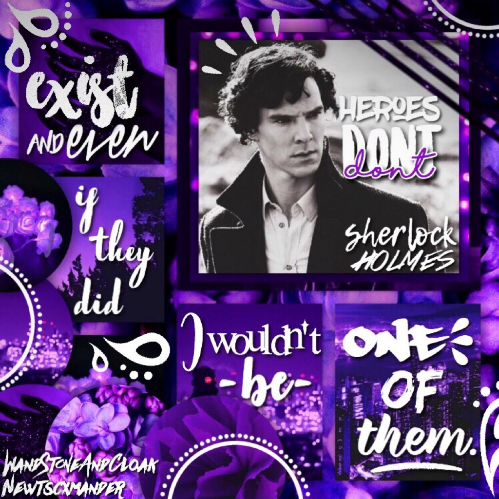 💜Click!:💜
Sherlock collab with the AMAZING and talented 'newtscxmander' she did the wonderful background and i did the text!! (i also have like a bunch of shadowhunters edits that i didnt post so i'll post them soon 😂)