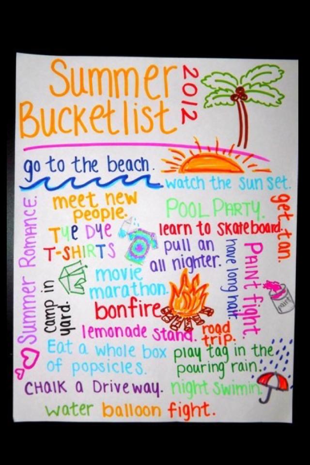 Summer bucket list!