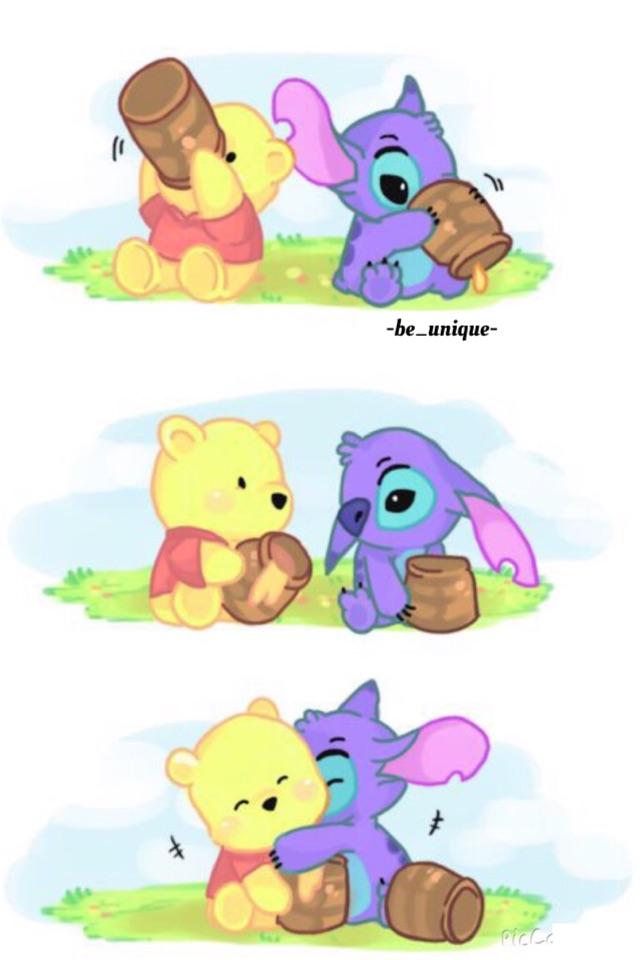 Pooh and Stitch 👌