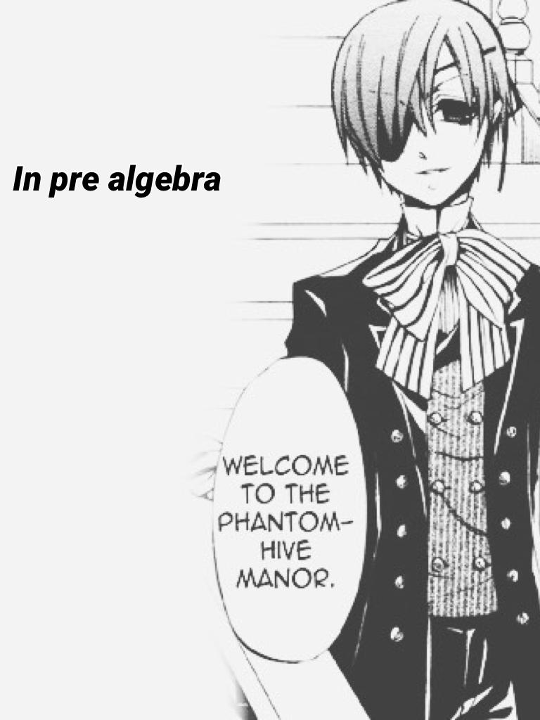 In pre algebra 