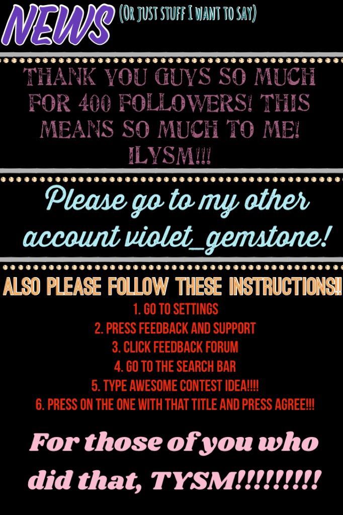 🗞Tap 🗞

News! For those of you who did  those last 6 steps, comment below a 🍭 and you will get a spam!