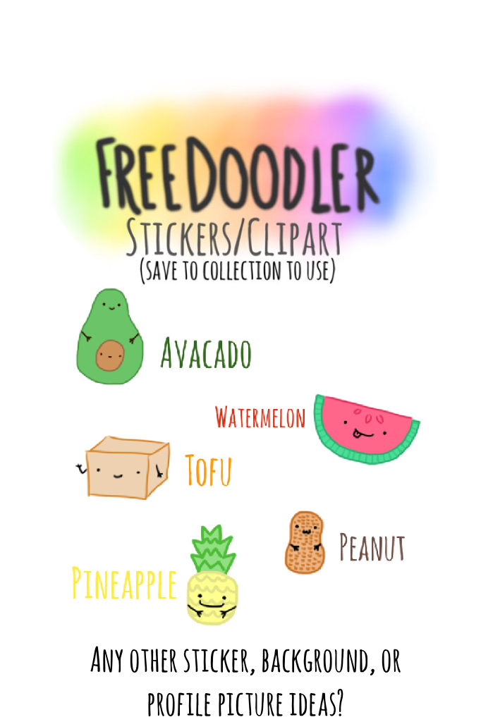 Vegan-themed Stickers/Clip Art