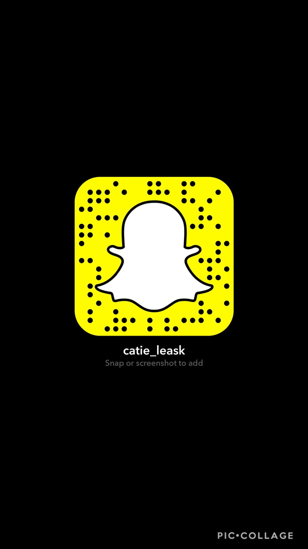 Follow me on Snapchat 