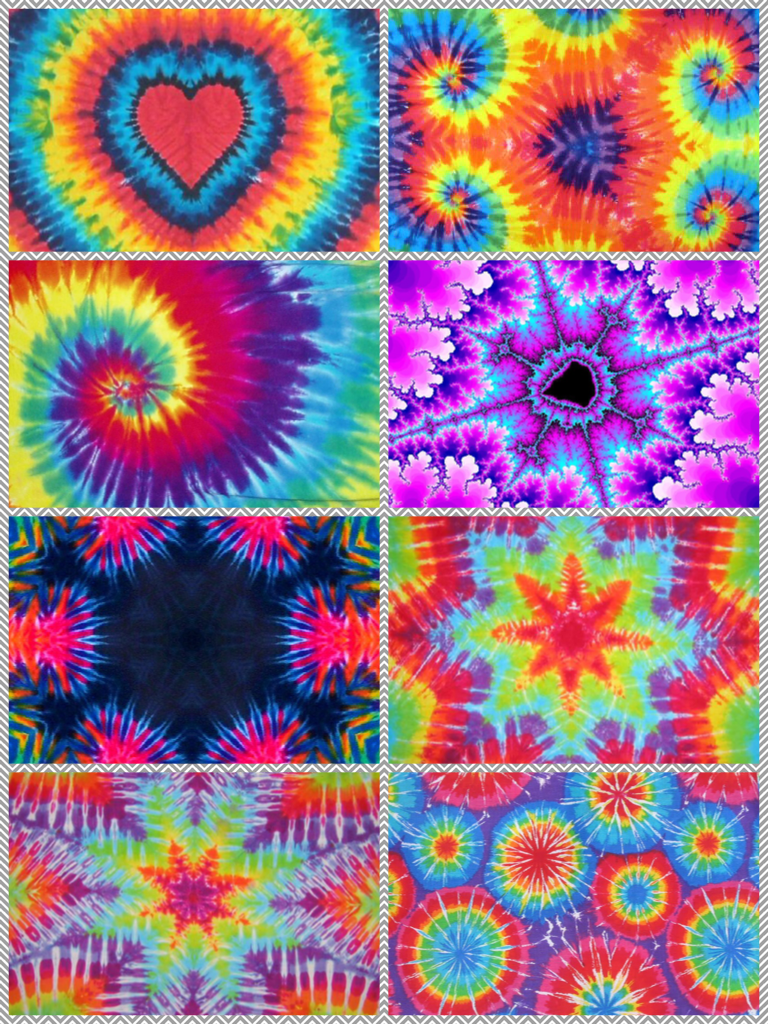 Cute tie dye collage