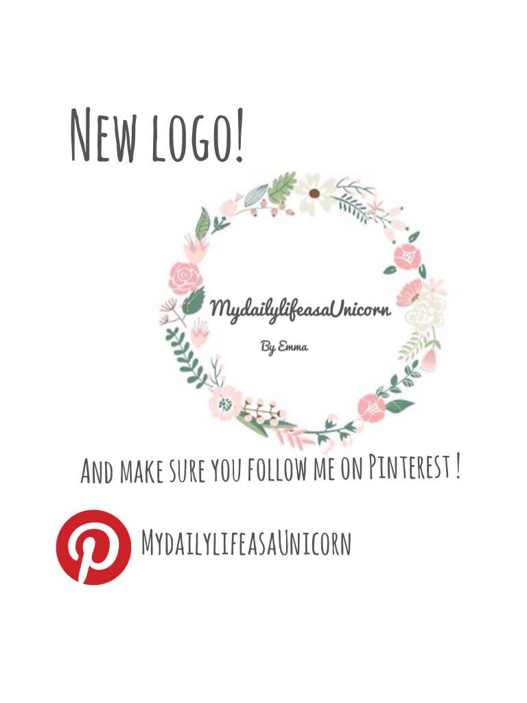 New logo! 

Follow me on Pinterest at MydailylifeasaUnicorn 
