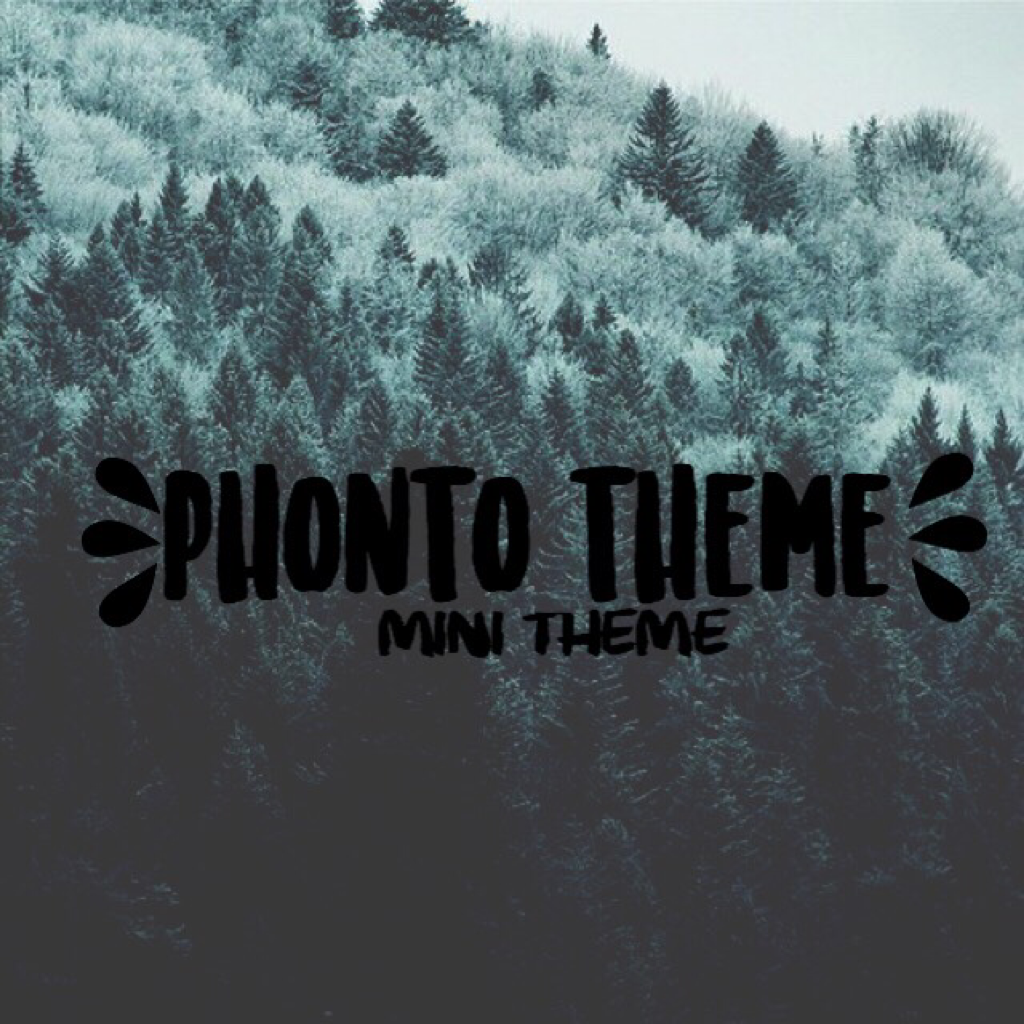 Mini theme only 5 edits I guess tell me If they're nice 