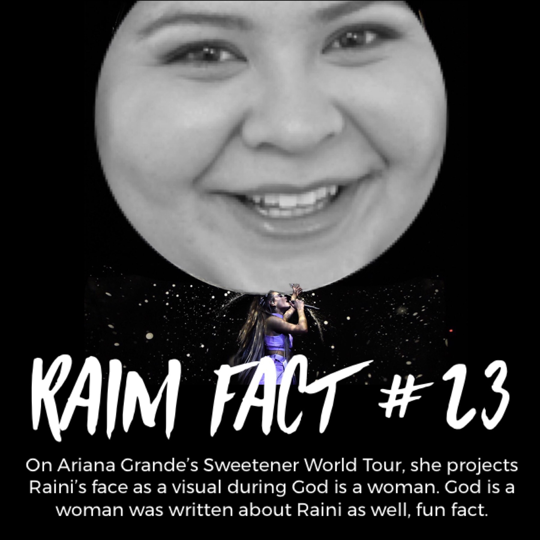 Raini’s the universe and we’re all N-A-S-A!