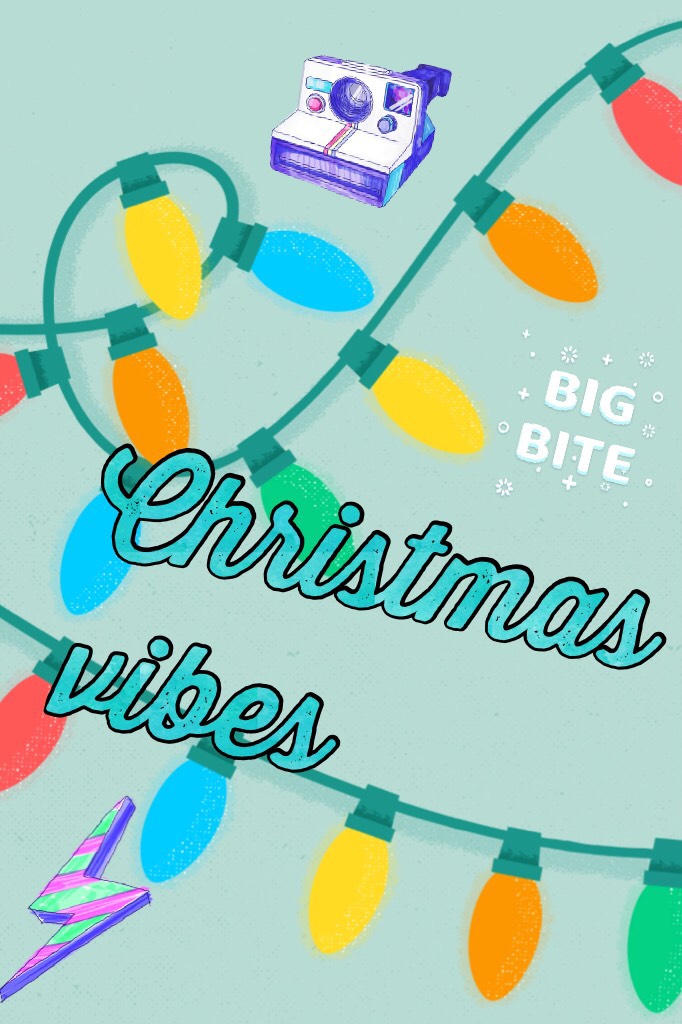 So I just got this app and I LOVE it! The inspiration of this photo was these Christmas lights background from the Internet, my trusty partner! 
#ChristmasVibes #FirstPost #OnlyFreeStickers #Cheesy