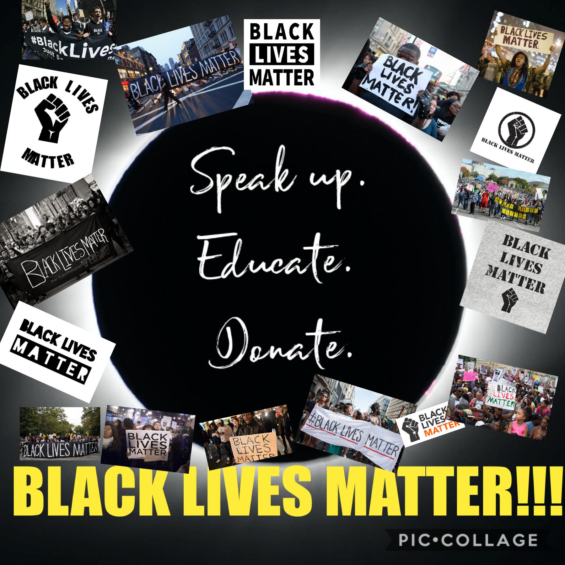Black lives matter! ✊✊🏻✊🏼✊🏽✊🏾✊🏿
