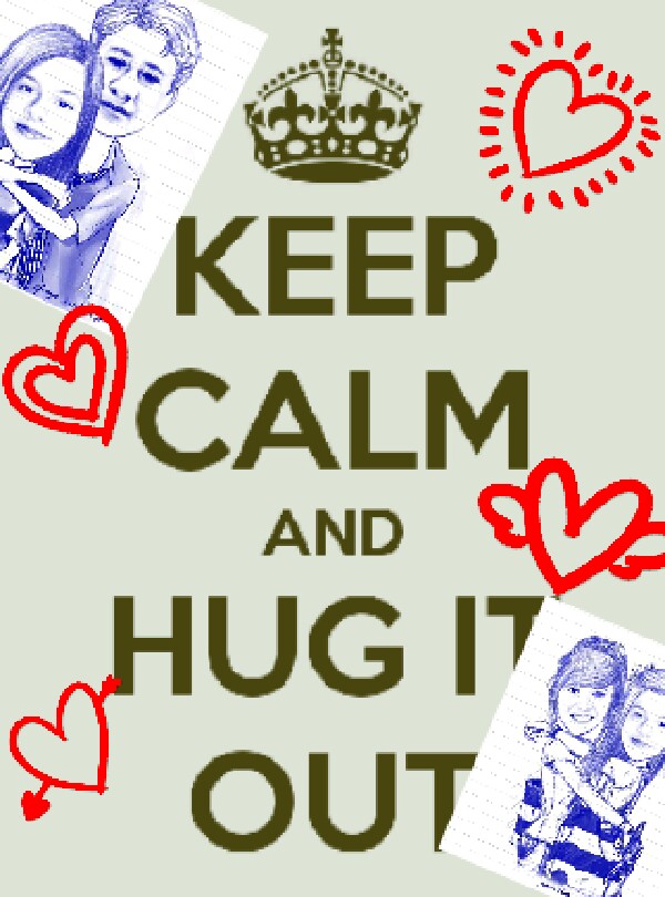Hug It Out grab your boyfriend, bestfriend,or cousin idgaf just hug it out 