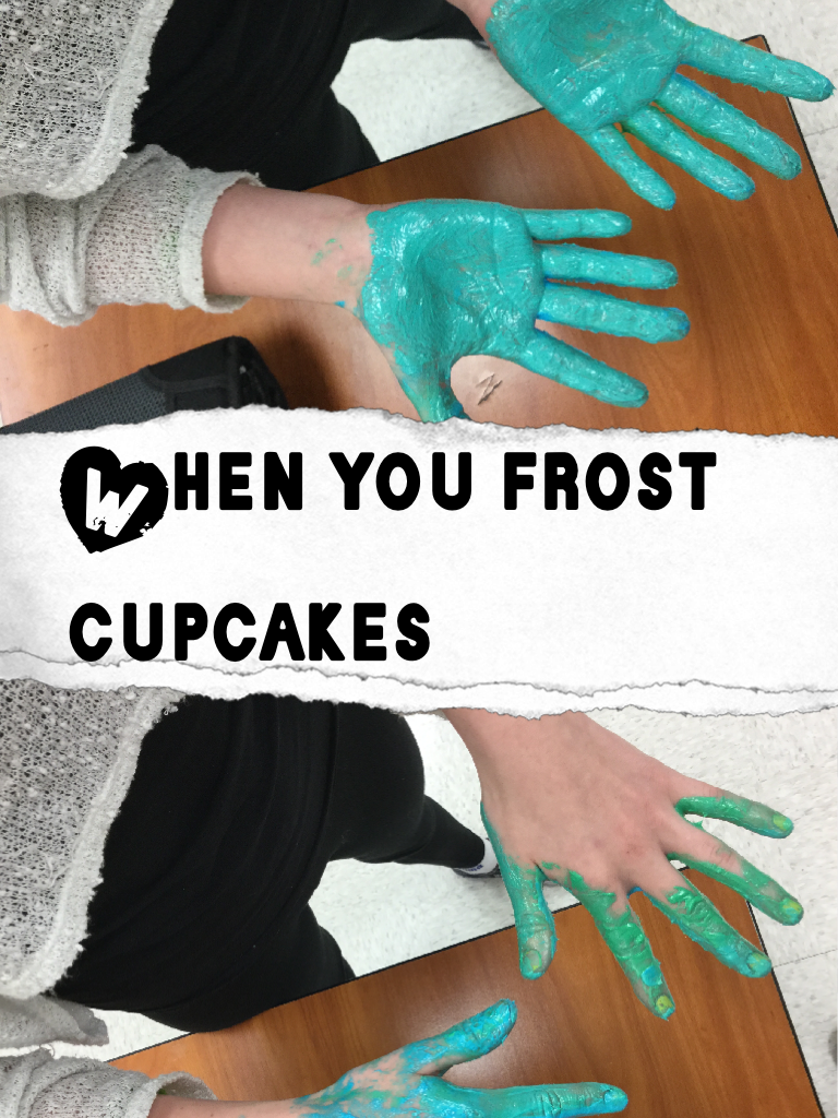 When you frost cupcakes