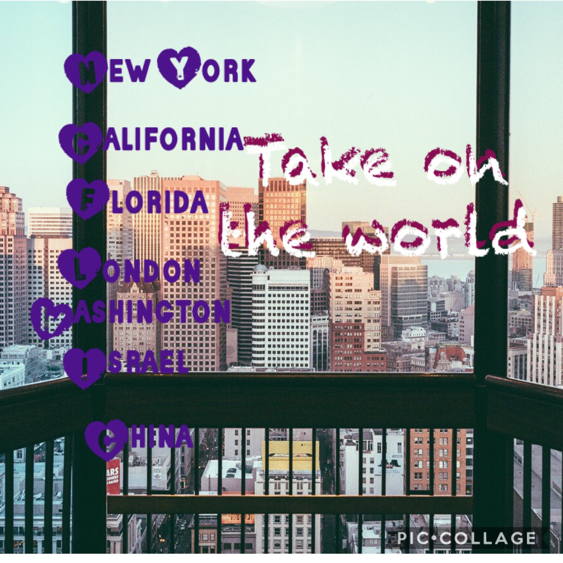Commmet if you want to travel the world 