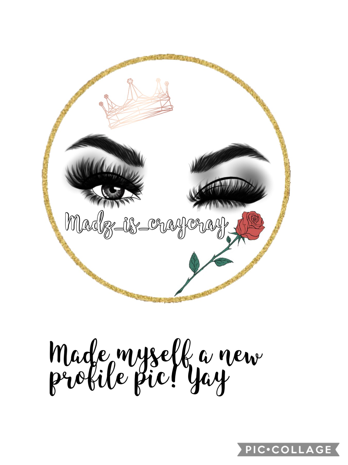 New profile picture! Made by me, tbh I’m proud of it! 💕 byeeeeeee #madzfam