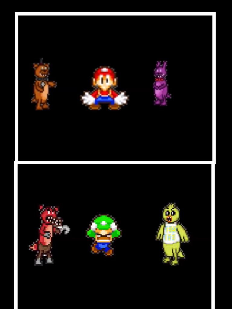 Mario and Luigi in Five Nights at Freedys 