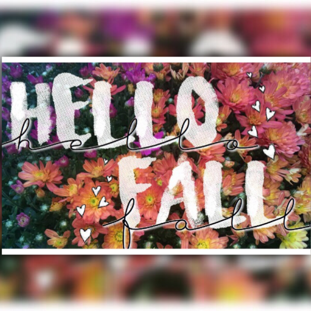 AUTUMN IS HERE😍🍃 FINALLY. I've been waiting all year😭😂 simple, but I like how it turned out! My photo☺️ 
Ugh... I have school pictures tomorrow🙄😴🙃 'nuff said. 
{9.22.16 - fc; 561}