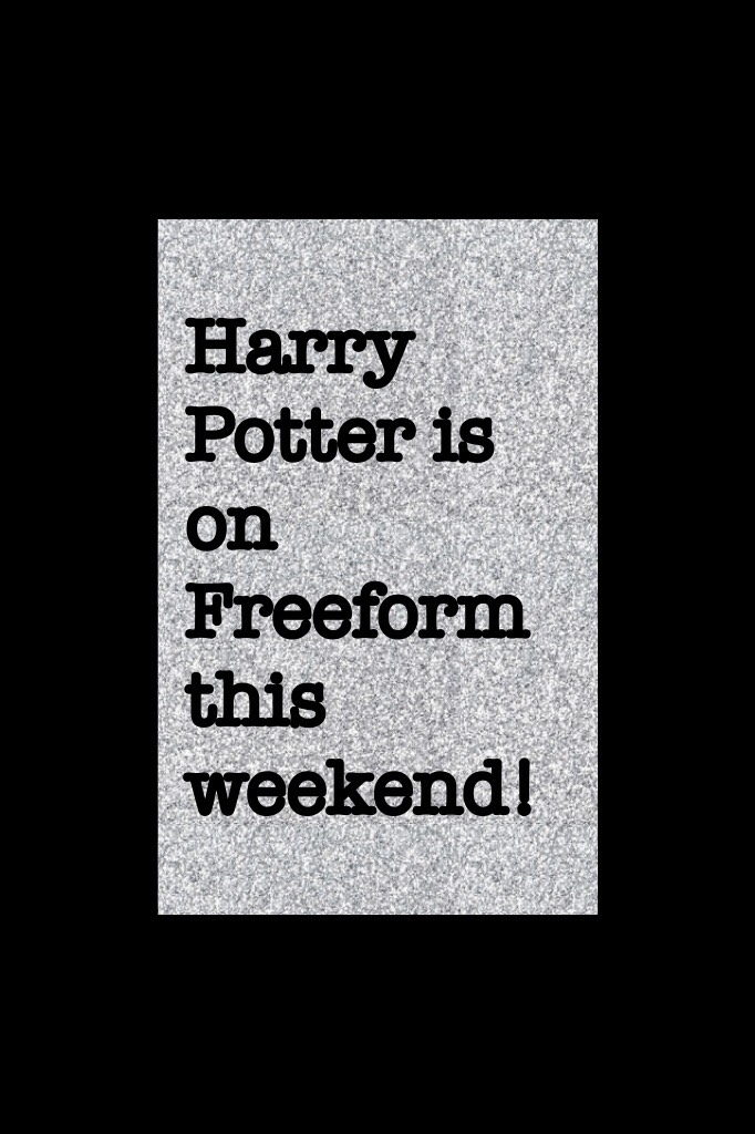 Harry Potter is on Freeform this weekend!