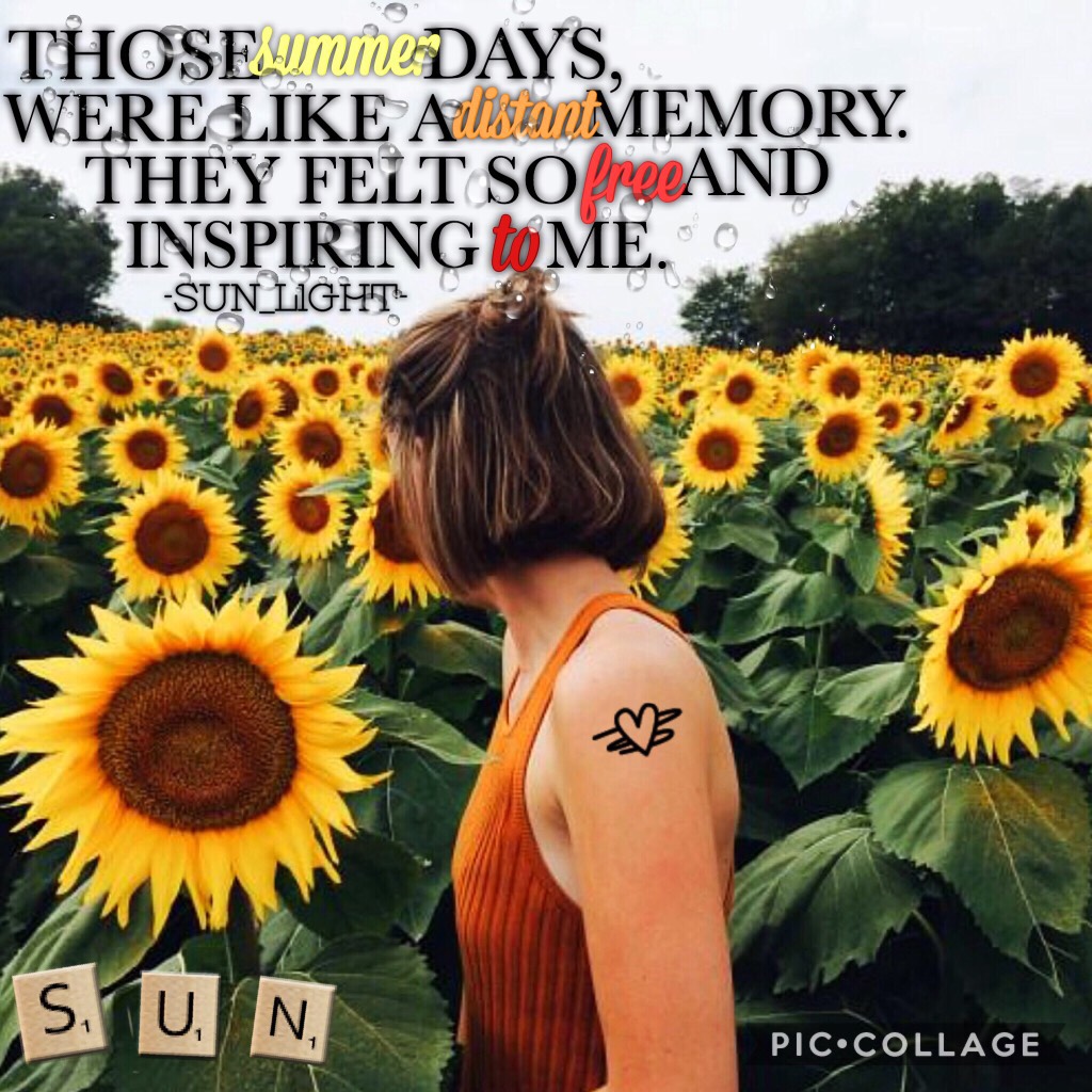 🌻TAP FOR A GOOD SMELL (and update on depression)🌻
{10/4/18} 💨*insert sunflower smell*💨 there ya go!😂🌻
Hi guys!!  
My depression is getting better🙂
Lately my loneliness level has been going up ☝️and down 👇
a lot. But on Friday I didn't feel lonley at all b