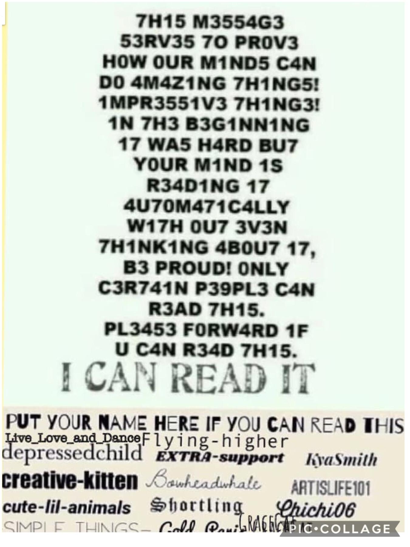 🌈Who else can read dis?🌈