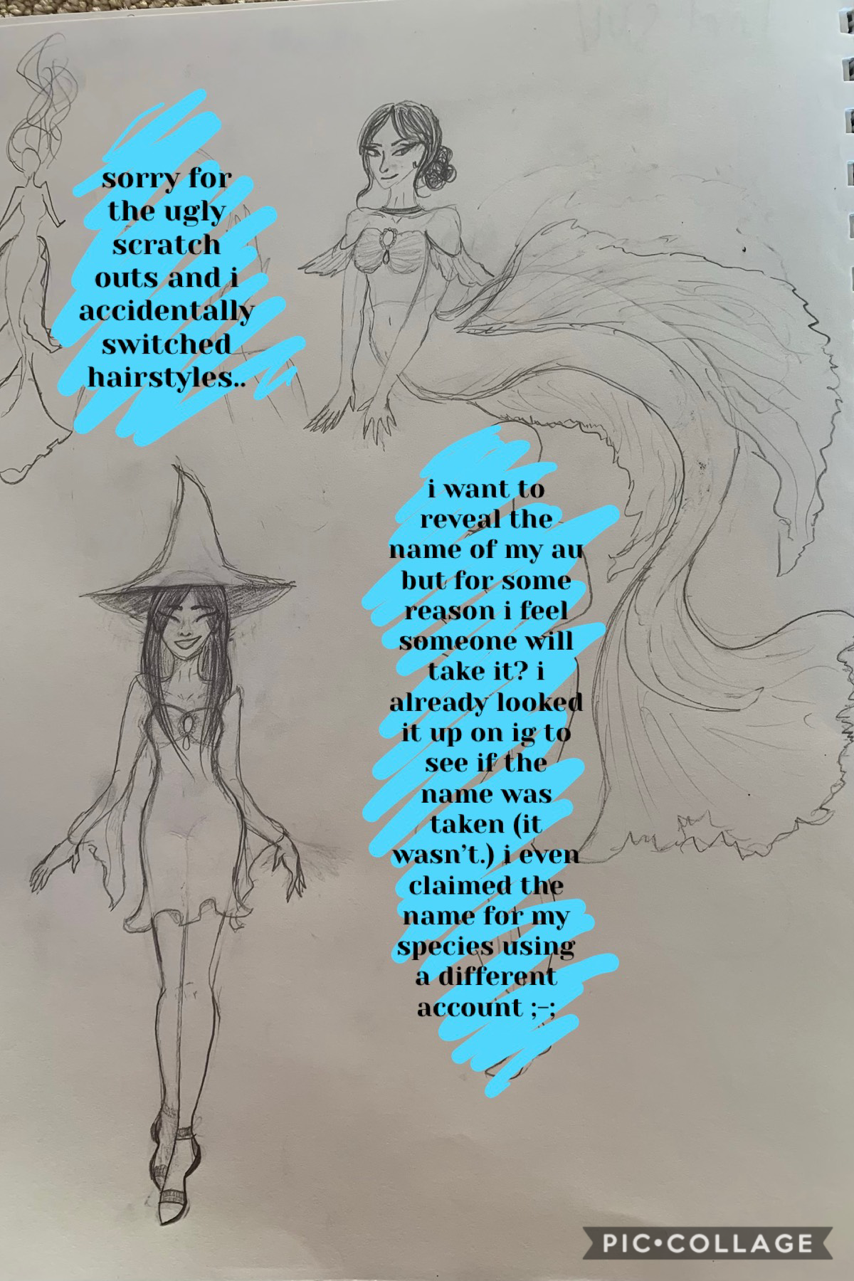 tap
the idea was simple: mermaids+witches ;-;-;-;-; im still coming up w more ideas for them. but they’re supposed to be called “mermedeis” since medeis means magic in latin. when i’ve fully developed this universe i’ll let you guys know...