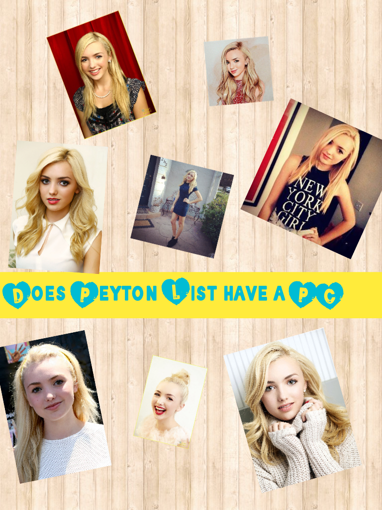 Does Peyton List have a PC??