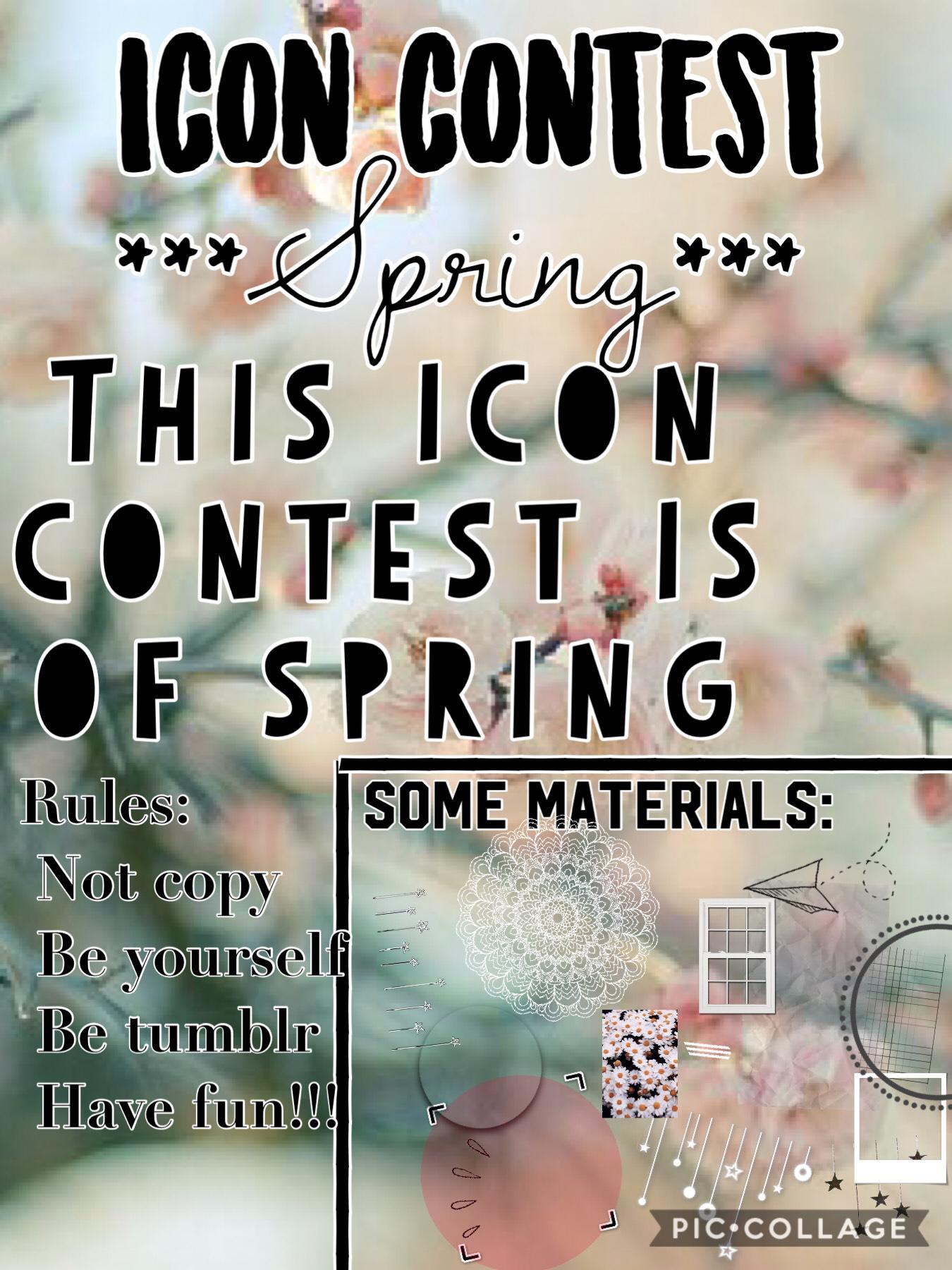 #Spring #IconContest #HaveFun #BeYourself #Tumblr
