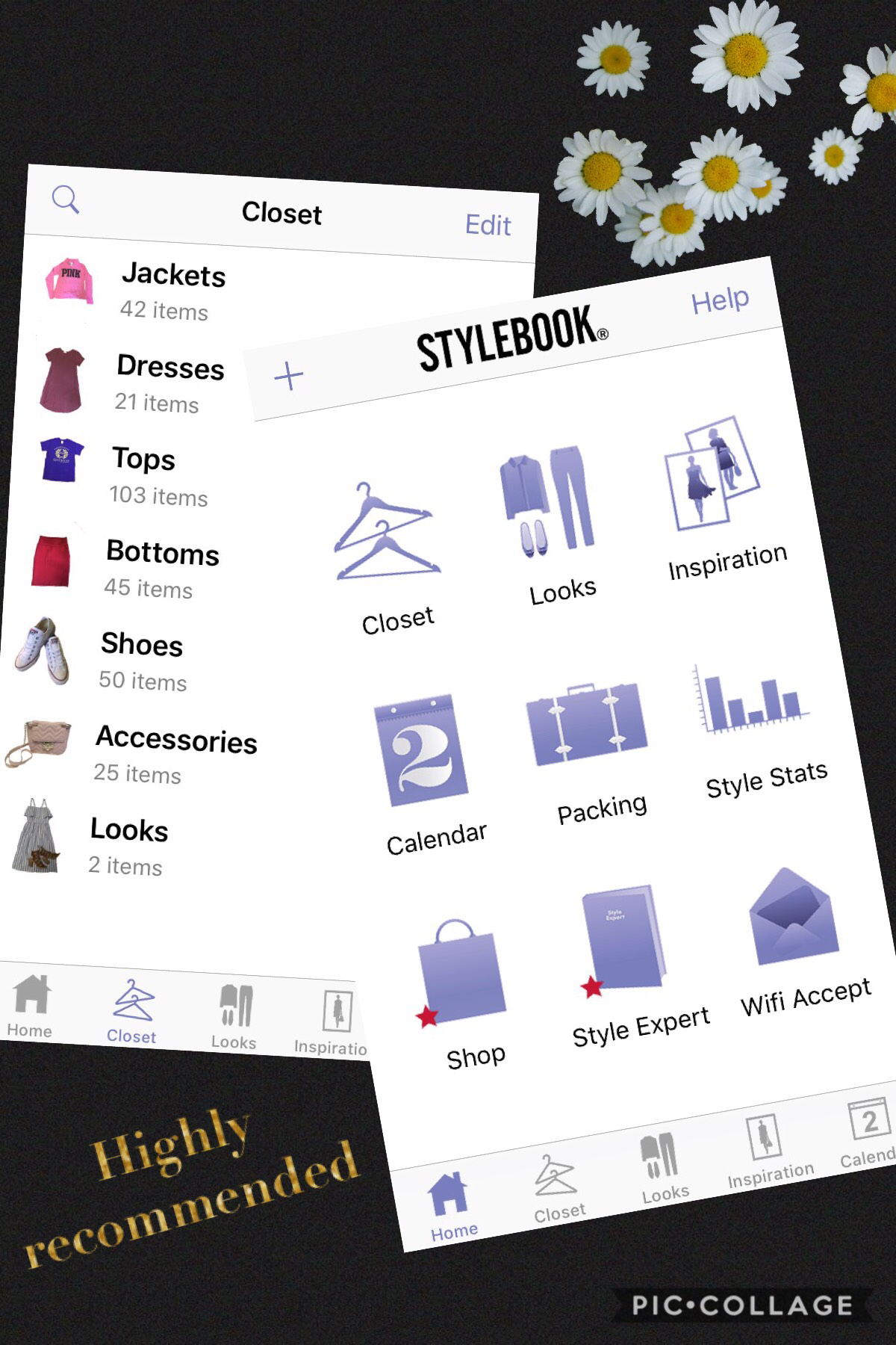 This app Stylebook is only $3.99 and it’s worth it! You can keep all your clothing on your phone. You can plan outfits on the calendar, create a packing list and see your style stats😱 Saves me so much time and effort