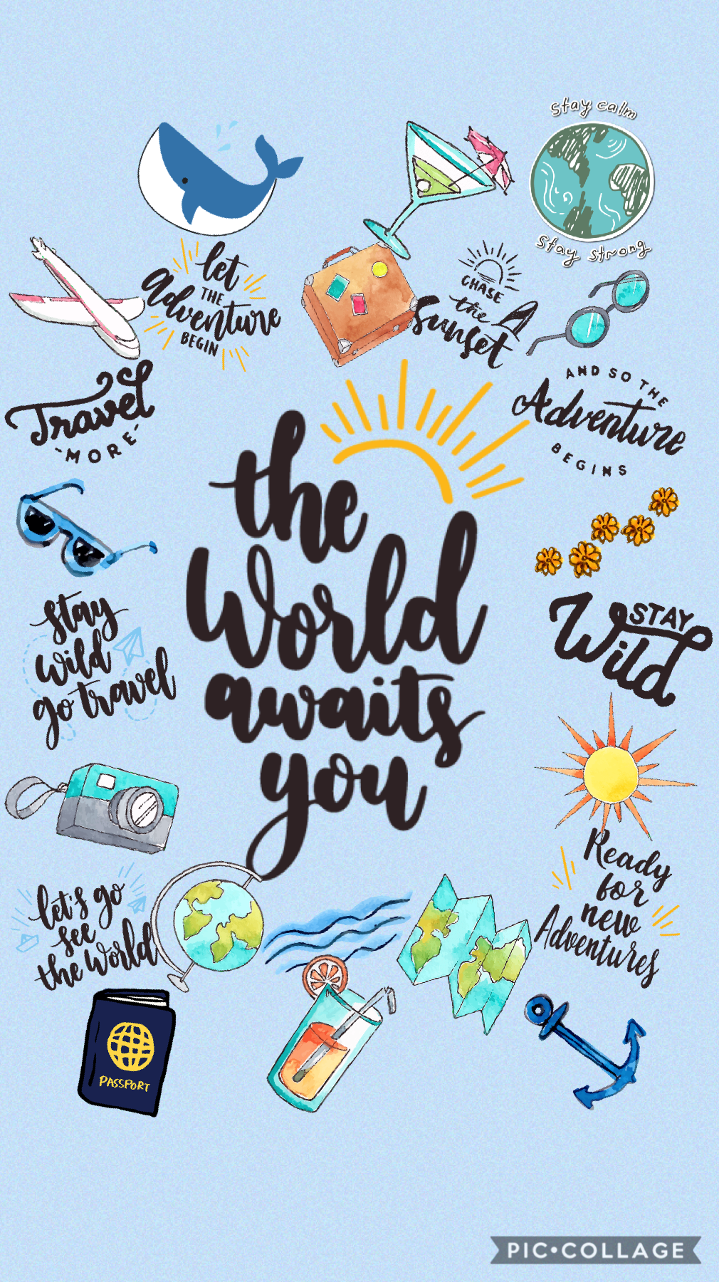                  ☁️tap☁️
THE WORLD AWAITS YOU!! With quarantine coming to an end and summer just beginning, I encourage traveling! I’ve already been to the beach and I was so relived and it felt like my life was almost back to normal! Love you!