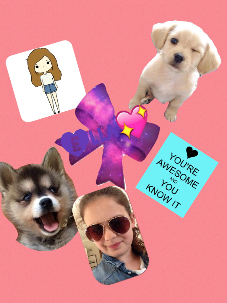 Ella Bella is the winner of my piccollage I posted on Kuddle!💖💖