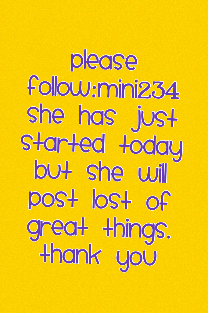 Please follow:Minnie234 she has just started today but she will post lost of great things. Thank you