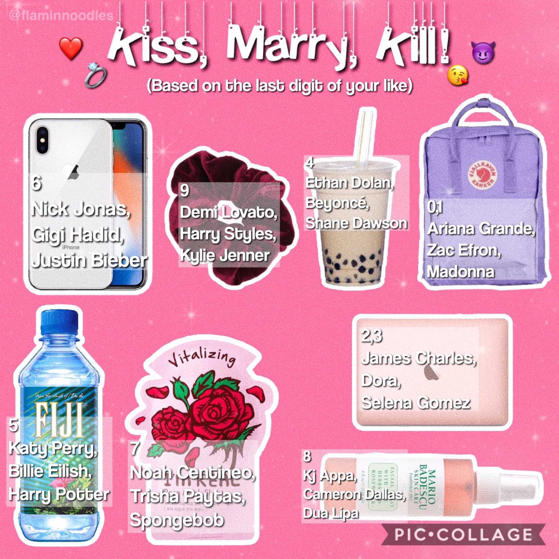 Tap💕
Let’s play kiss,marry,kill...based on the last digit of your like!
•Hey hope you like this one 
•If you have any requests you want me to do for my next post pls comment or remix them thx (:
