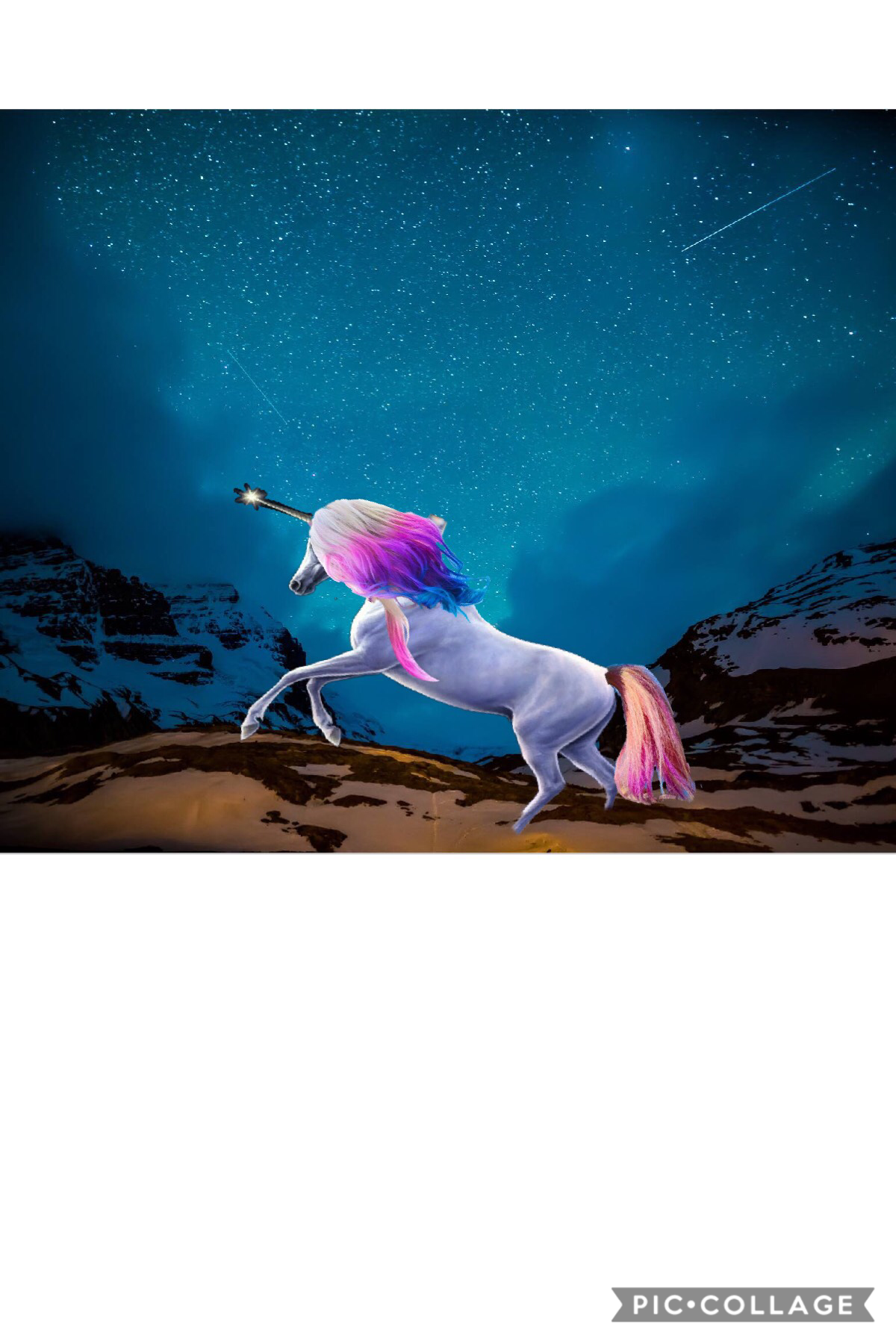 I decided to photoshop Wengie’s hair onto a beautiful, elegant unicorn.