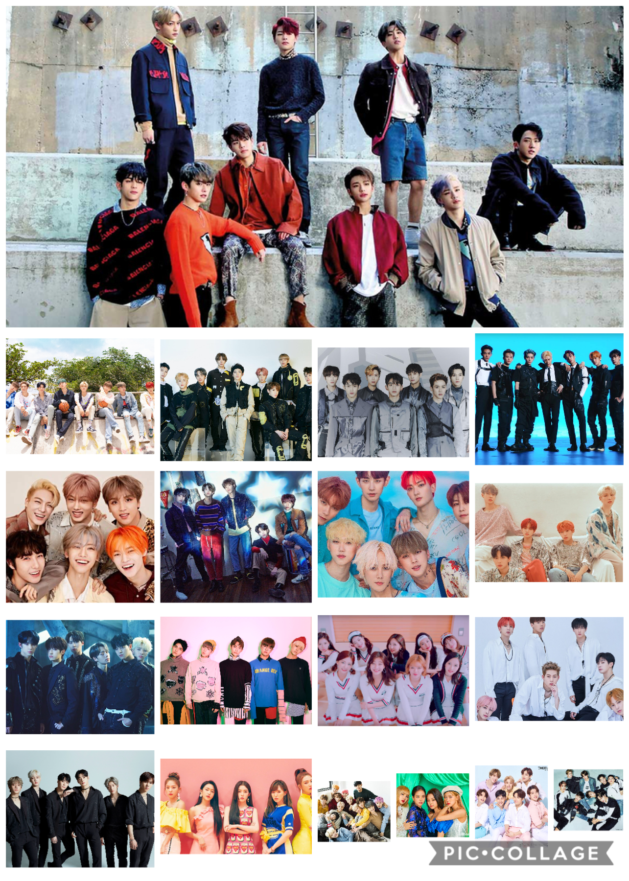 My top favorite groups. They go from favorite to least favorite. I still love them all 💓