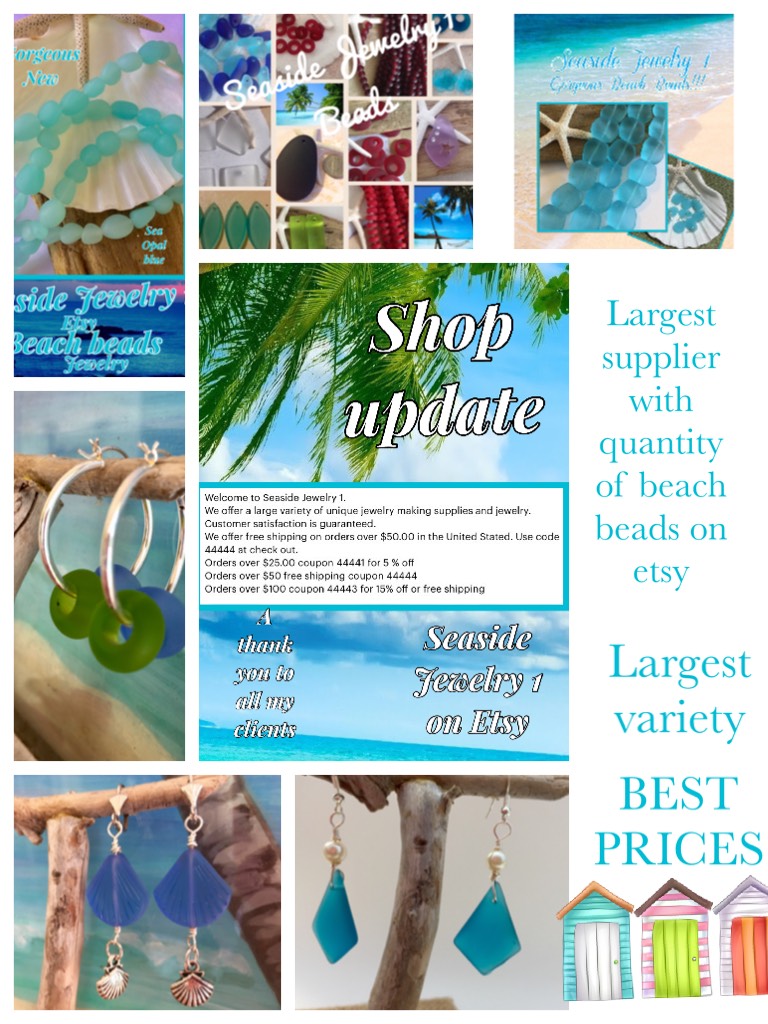 #BEST PRICES  #beads #jewelry# gifts # shop #handmade # beachfront # beach finds # Florida #earrings # designs 