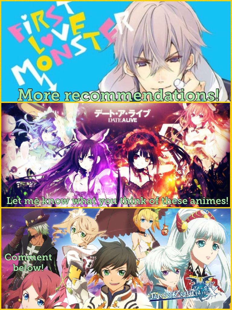 More great anime recommendations! 