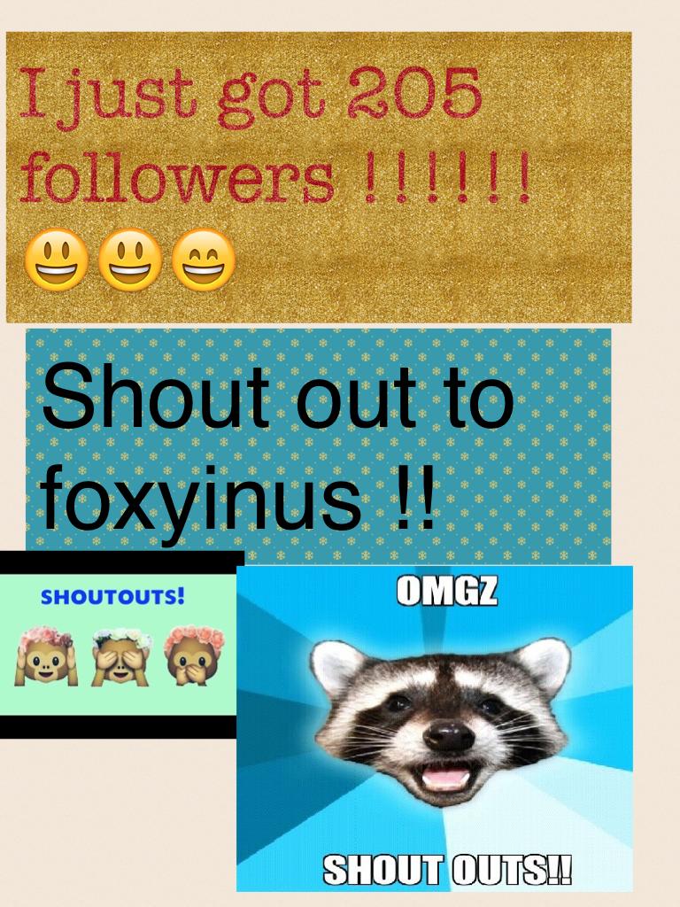 Shout out to foxyinus !!
