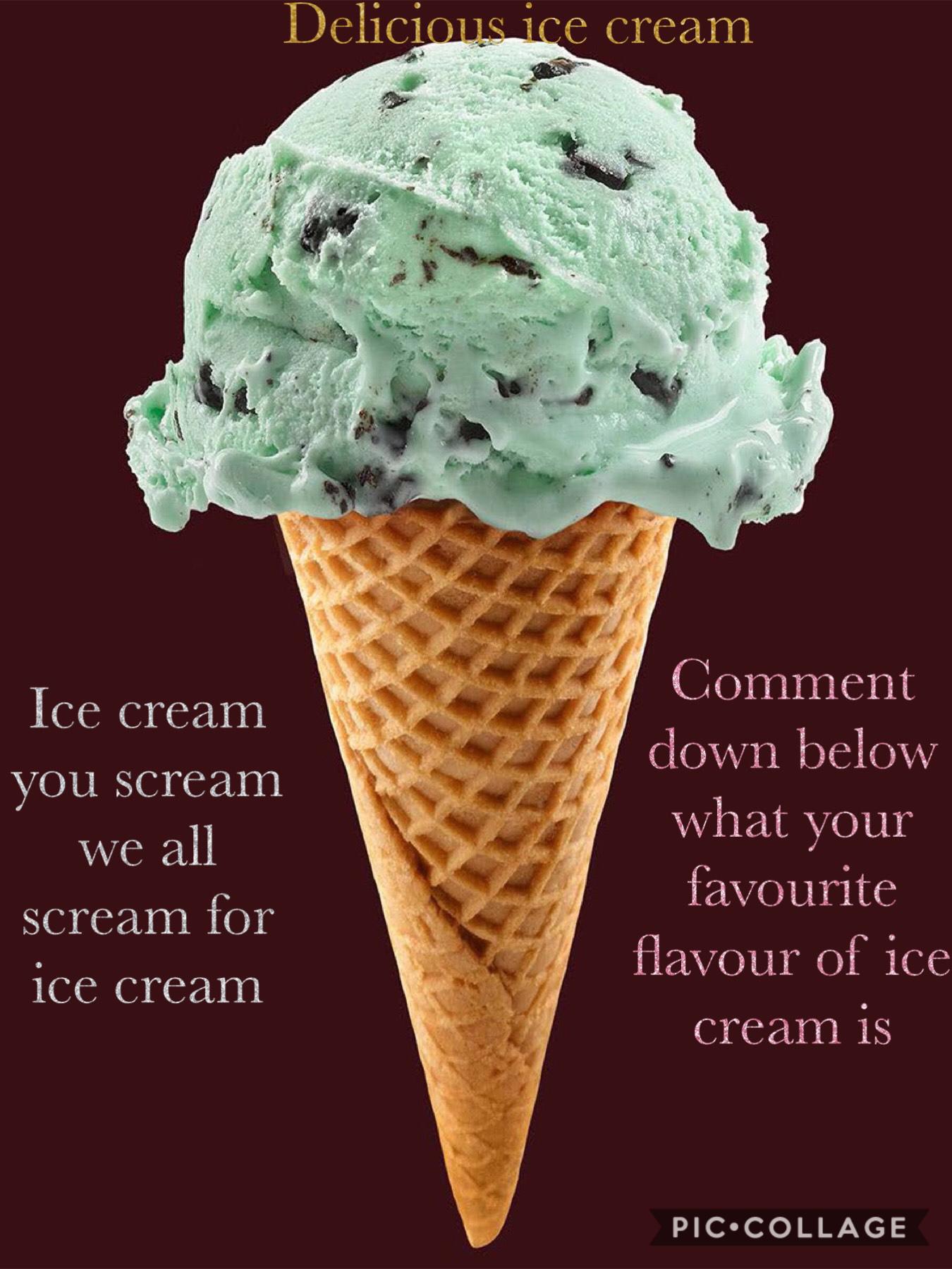 Delicious ice cream 