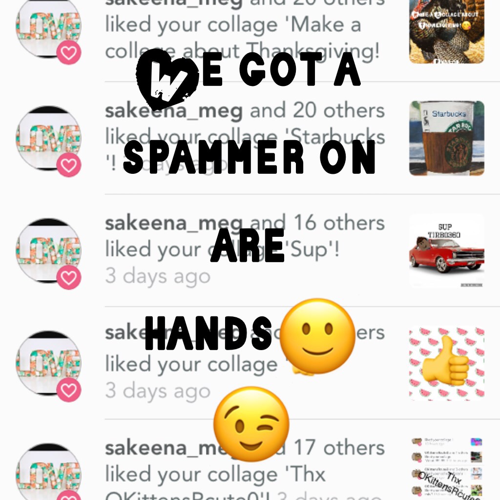 We got a spammer on are hands🙂😉
