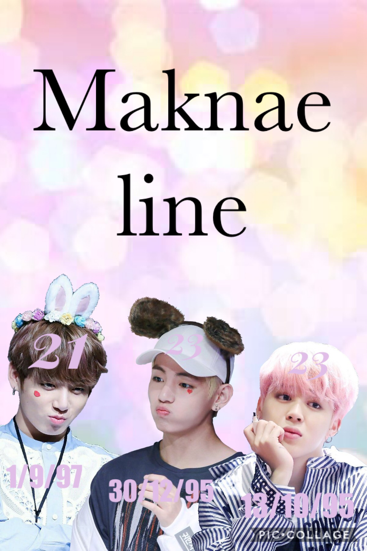 Maknae line! EXTREMELY simple but I hope you like it!