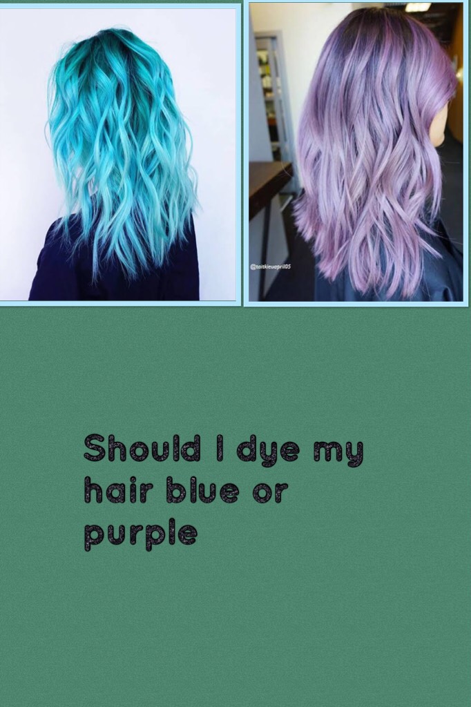 #blue or purple 