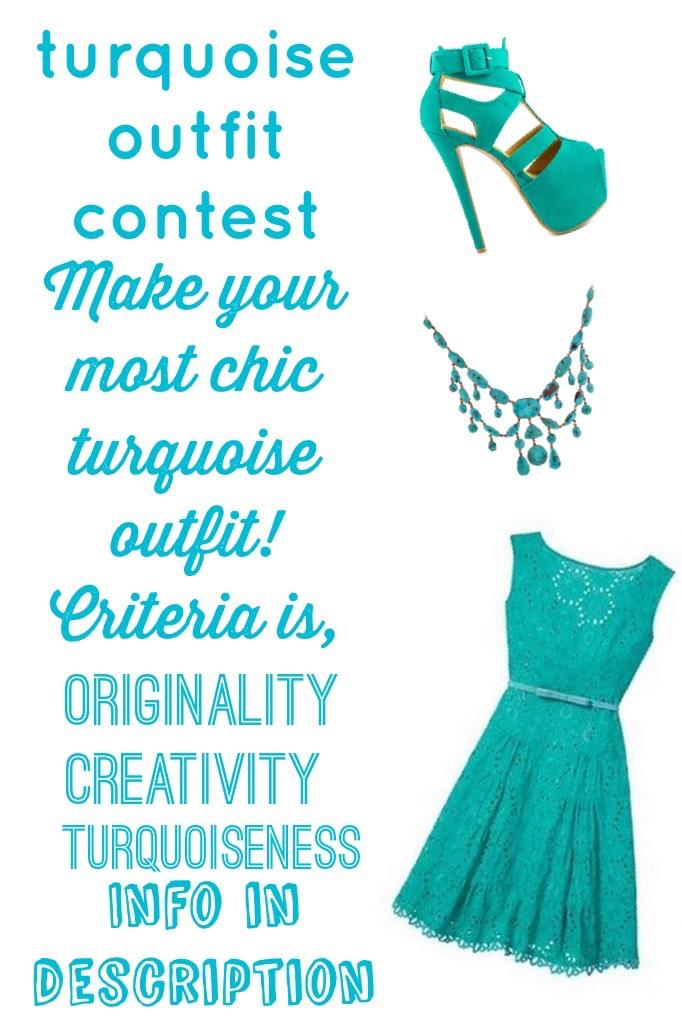Prize: A Shoutout, A profile icon, a spam of likes.

Rules: Outfit has to have at least 1 piece of turquoise clothing or jewelery