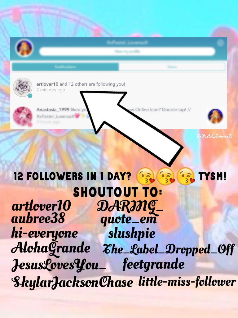 Shout outs to them! // XxPastel_LoversxX💖✨💦🍃