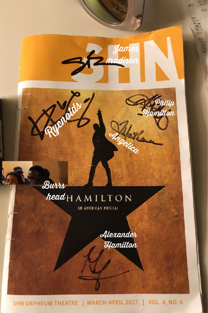 Hamilton autographs!!!!!