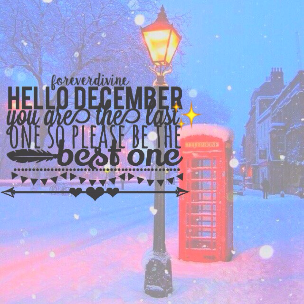• C L I C K  H E R E •
Hello december✨ hello winter❄️// start of winter theme!(: eek,im excited😂😂Lol
